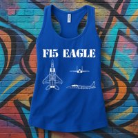 F15 Eagle Airplane Pilot Womens Tank Top