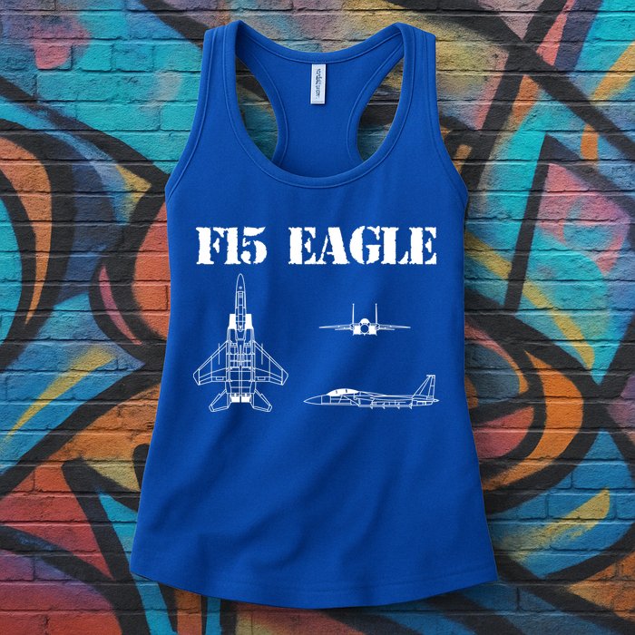 F15 Eagle Airplane Pilot Womens Tank Top