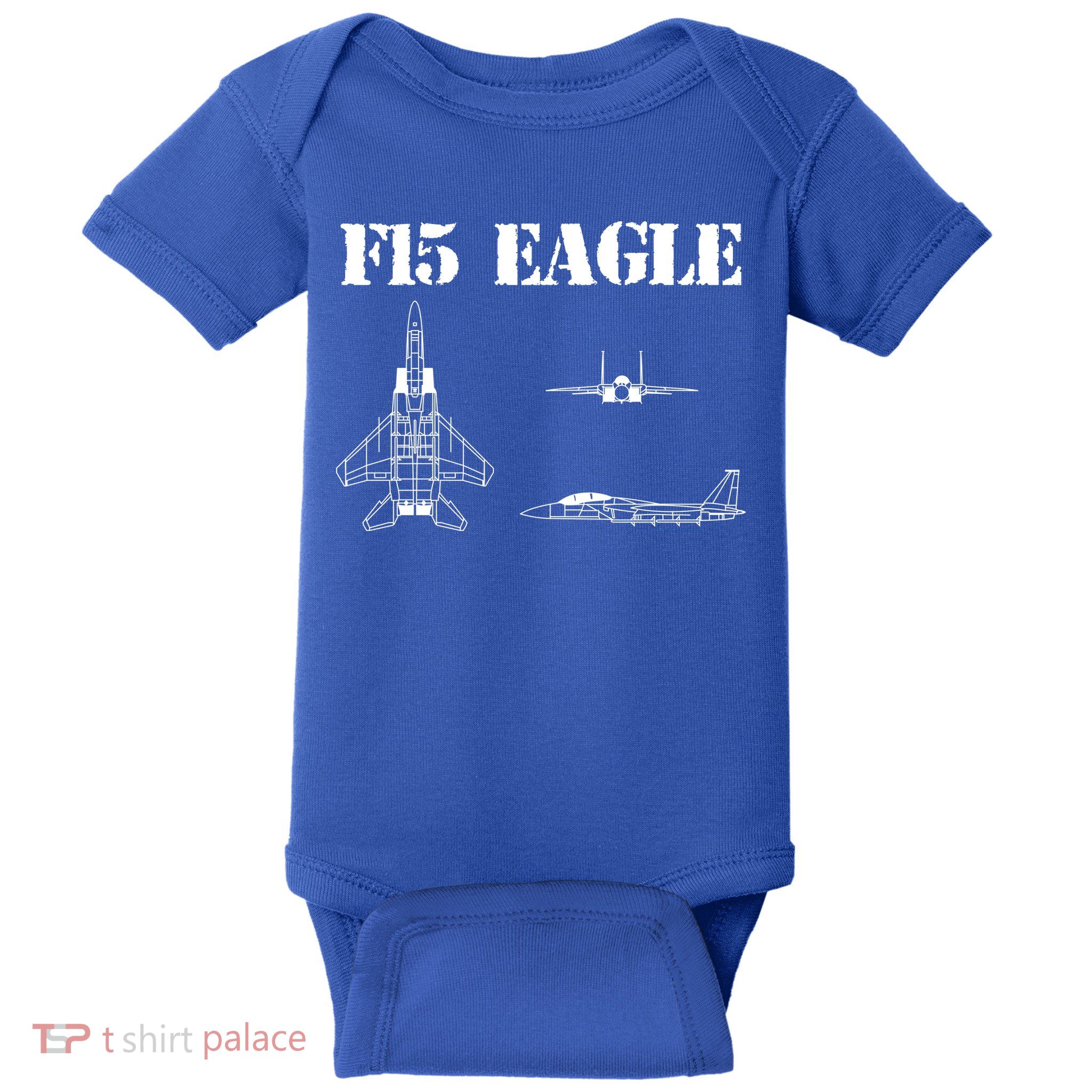 F15 Eagle Airplane Pilot Baby Bodysuit