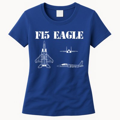 F15 Eagle Airplane Pilot Womens T-Shirt