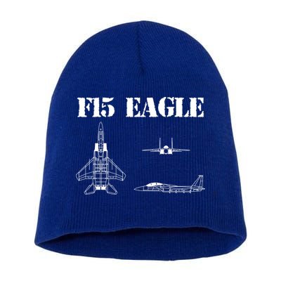 F15 Eagle Airplane Pilot Short Acrylic Beanie