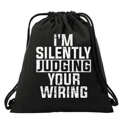 Funny Electrician Art For Wo Professional Electrician Drawstring Bag