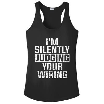 Funny Electrician Art For Wo Professional Electrician Ladies PosiCharge Competitor Racerback Tank