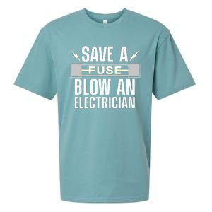 Funny Electrician Art Wo Electrical Fuse Engineers Sueded Cloud Jersey T-Shirt