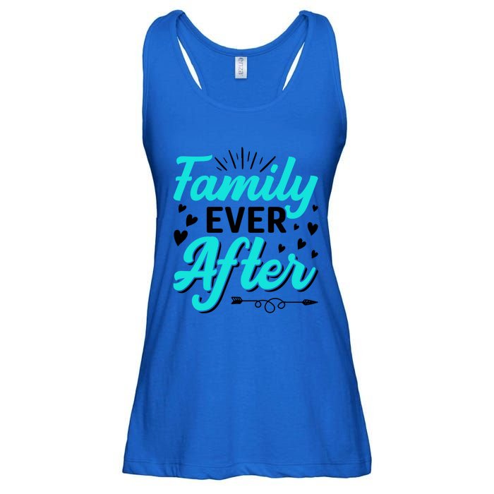 Family Ever After Design Adoption Adopted Adopt Graphic Meaningful Gift Ladies Essential Flowy Tank