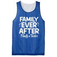 Family Ever After Finally A Tucker Adoption Foster Mom Dad Gift Mesh Reversible Basketball Jersey Tank