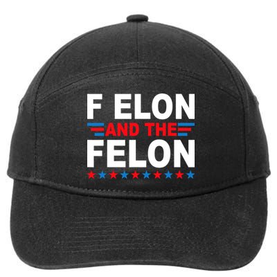 F Elon And The Felon 7-Panel Snapback Hat