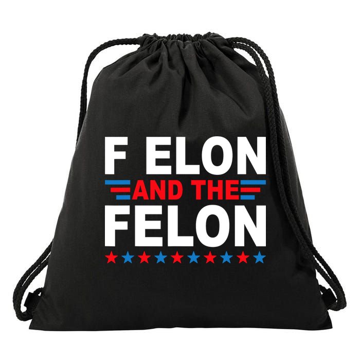 F Elon And The Felon Drawstring Bag