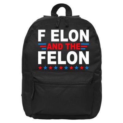 F Elon And The Felon 16 in Basic Backpack