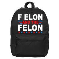 F Elon And The Felon 16 in Basic Backpack