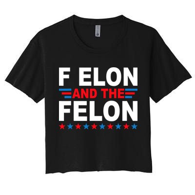 F Elon And The Felon Crop Top