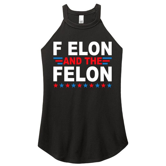 F Elon And The Felon Women's Perfect Tri Rocker Tank