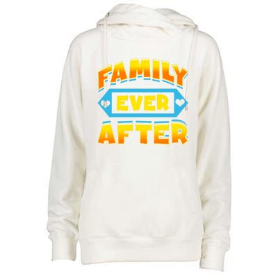 Family Ever After Happy Adoption Awareness Month Cute Gift Womens Funnel Neck Pullover Hood