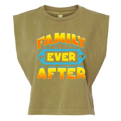 Family Ever After Happy Adoption Awareness Month Cute Gift Garment-Dyed Women's Muscle Tee