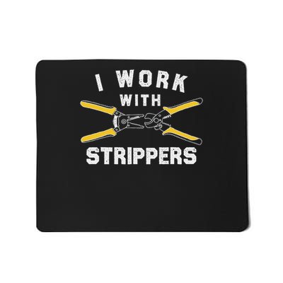 Funny Electrician Art For Dad Electronics Engineer Humor Mousepad