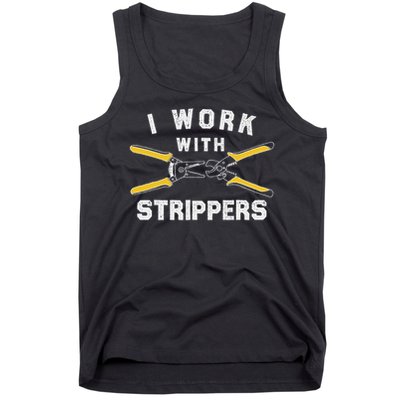 Funny Electrician Art For Dad Electronics Engineer Humor Tank Top