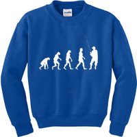 Fisherman Evolution Angler Fishing Kids Sweatshirt