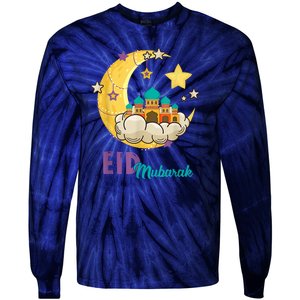 Family Eid Al Fitr Eid Mubarak Tie-Dye Long Sleeve Shirt