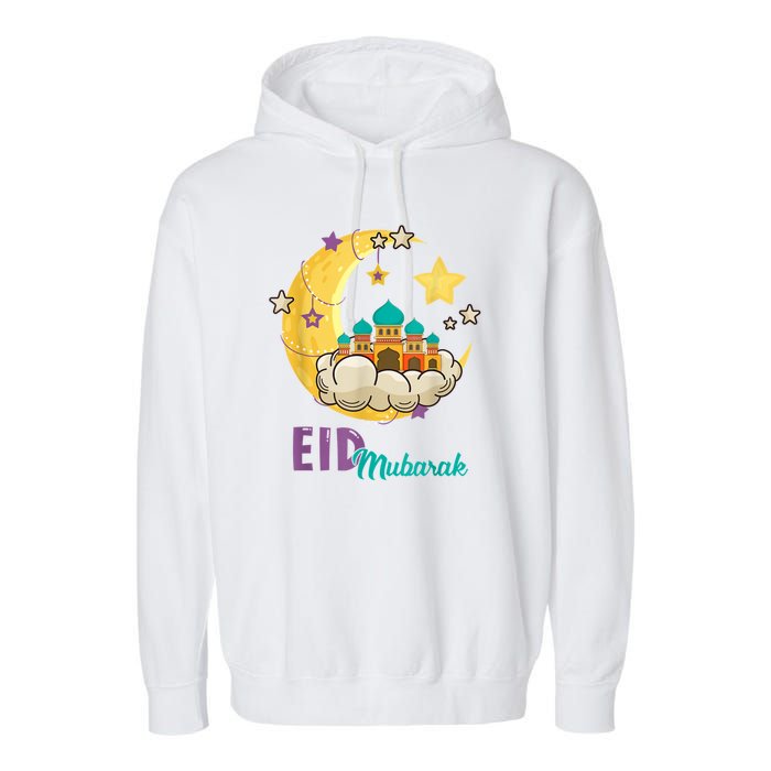 Family Eid Al Fitr Eid Mubarak Garment-Dyed Fleece Hoodie