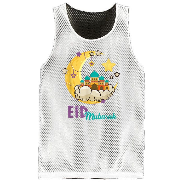 Family Eid Al Fitr Eid Mubarak Mesh Reversible Basketball Jersey Tank