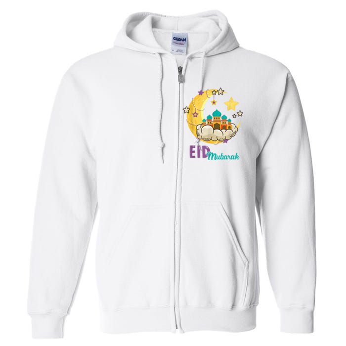 Family Eid Al Fitr Eid Mubarak Full Zip Hoodie