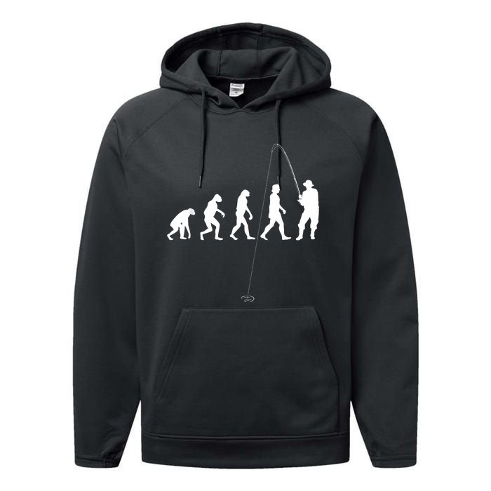 Fisherman Evolution Angler Fishing Performance Fleece Hoodie