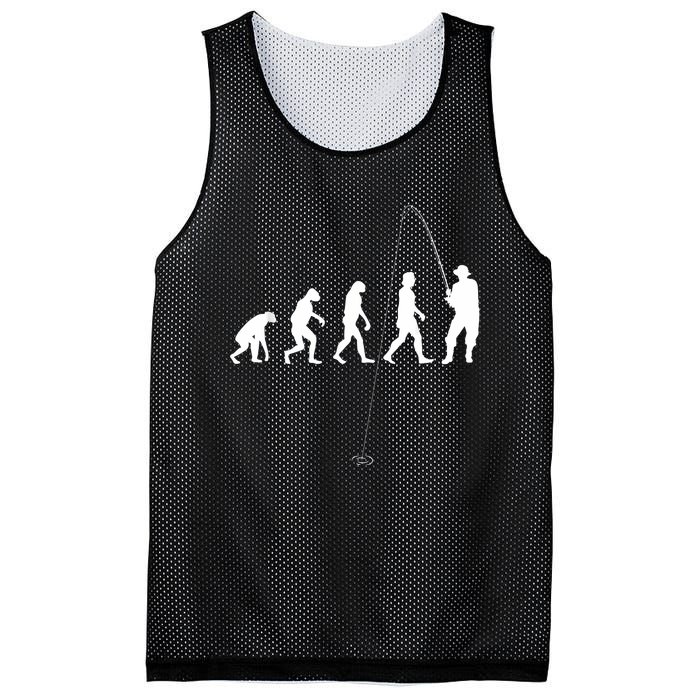 Fisherman Evolution Angler Fishing Mesh Reversible Basketball Jersey Tank