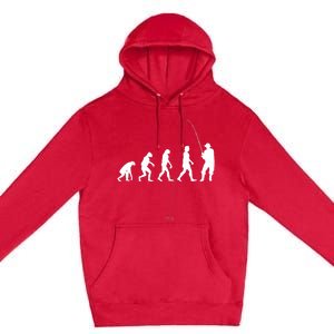 Fisherman Evolution Angler Fishing Premium Pullover Hoodie