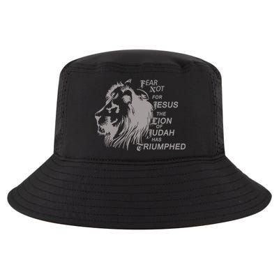 Fear Not For Jesus The Lion Of Judah Has Triumphed Cool Comfort Performance Bucket Hat