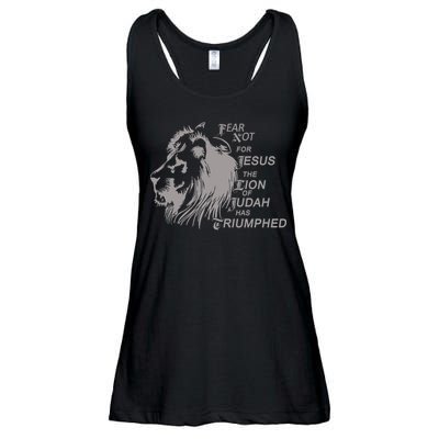 Fear Not For Jesus The Lion Of Judah Has Triumphed Ladies Essential Flowy Tank