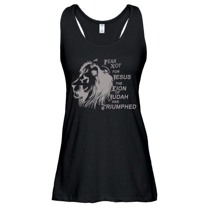 Fear Not For Jesus The Lion Of Judah Has Triumphed Ladies Essential Flowy Tank