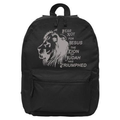 Fear Not For Jesus The Lion Of Judah Has Triumphed 16 in Basic Backpack