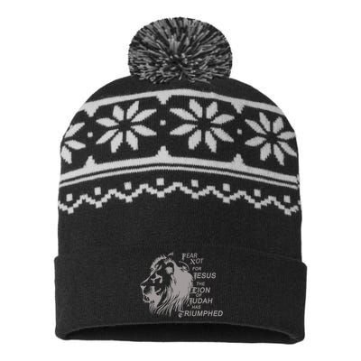 Fear Not For Jesus The Lion Of Judah Has Triumphed USA-Made Snowflake Beanie