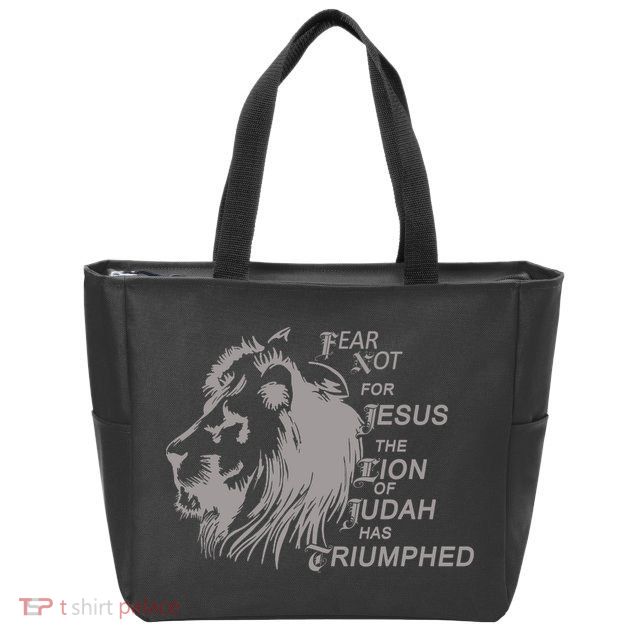 Fear Not For Jesus The Lion Of Judah Has Triumphed Zip Tote Bag