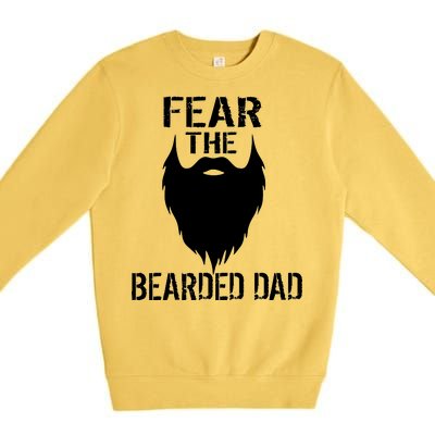 Fear The Bearded Dad Premium Crewneck Sweatshirt