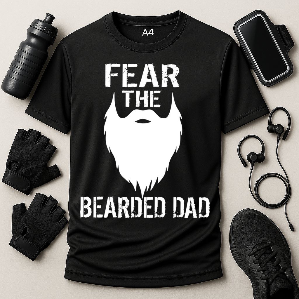 Fear The Bearded Dad Cooling Performance Crew T-Shirt