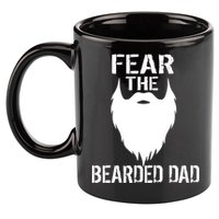 Fear The Bearded Dad 11oz C Handle Ceramic Mug
