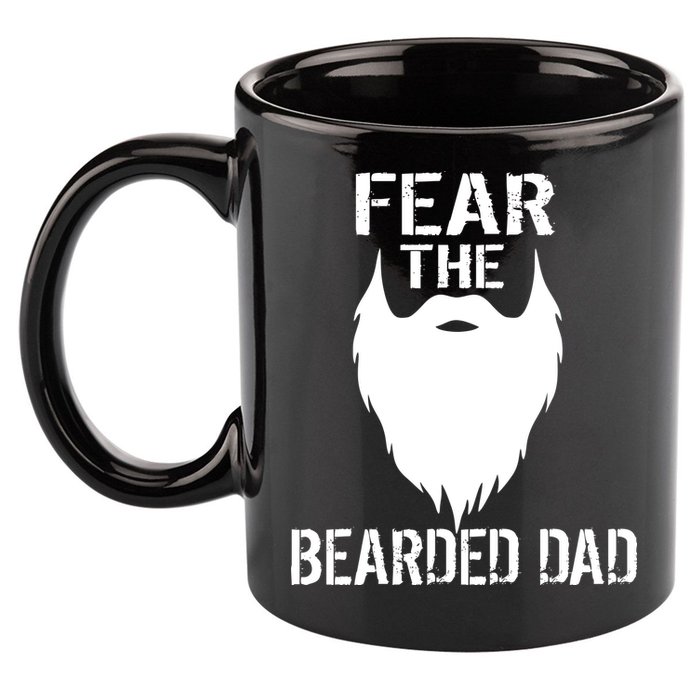 Fear The Bearded Dad 11oz C Handle Ceramic Mug