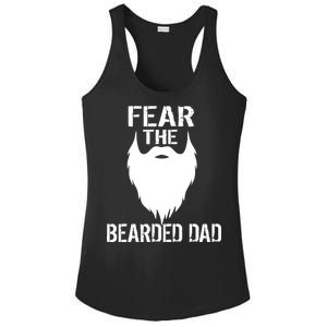 Fear The Bearded Dad Ladies PosiCharge Competitor Racerback Tank