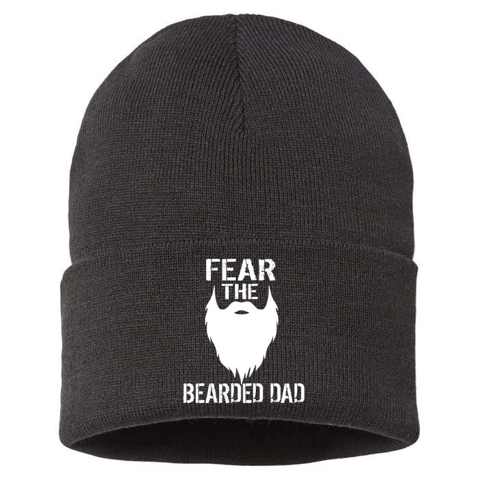 Fear The Bearded Dad Sustainable Knit Beanie