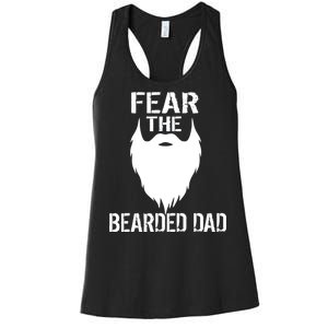 Fear The Bearded Dad Women's Racerback Tank