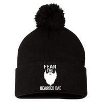 Fear The Bearded Dad Pom Pom 12in Knit Beanie