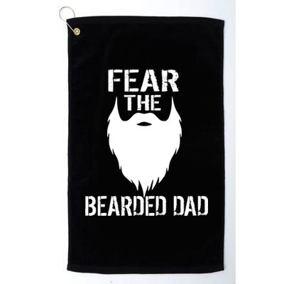 Fear The Bearded Dad Platinum Collection Golf Towel