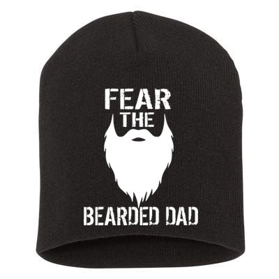 Fear The Bearded Dad Short Acrylic Beanie