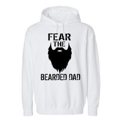 Fear The Bearded Dad Garment-Dyed Fleece Hoodie