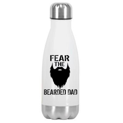 Fear The Bearded Dad Stainless Steel Insulated Water Bottle