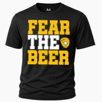 Fear The Beer Milwaukee Baseball Cooling Performance Crew T-Shirt