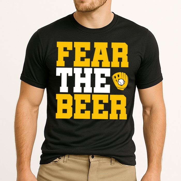 Fear The Beer Milwaukee Baseball Cooling Performance Crew T-Shirt