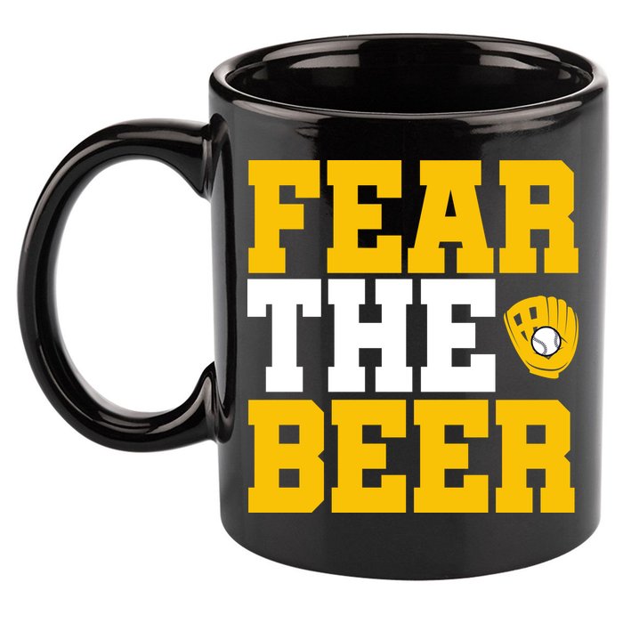 Fear The Beer Milwaukee Baseball 11oz C Handle Ceramic Mug