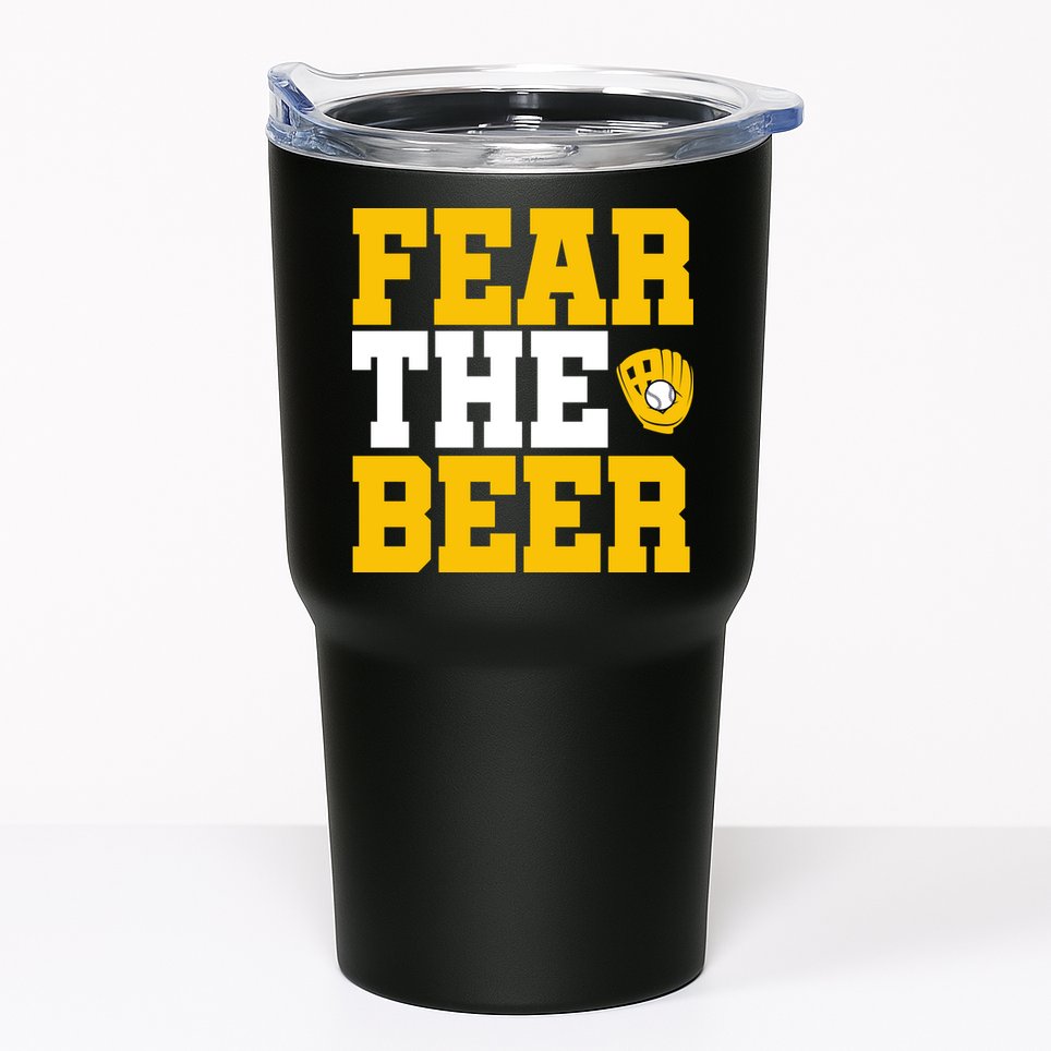 Fear The Beer Milwaukee Baseball Tumbler